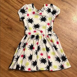 Dot Dot Smile Kids Starburst Pattern Dress - Multicolor